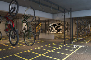 infini-vila-mariana--perspectiva-artistica-do-bicicletario-galeria infini-vila-mariana--perspectiva-artistica-do-bicicletario-galeria